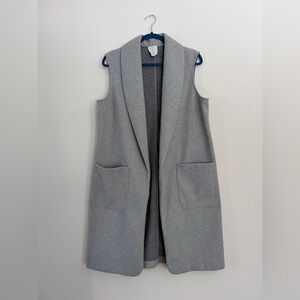 Joie Light Gray Open Front Vest